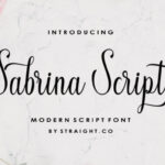 Sabrina Script Font Poster 1