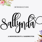 Sallynda Script Font Poster 1