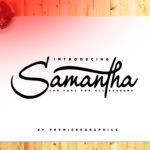 Samantha Font Poster 1