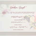 Sandria Script Font Poster 9