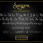 Sanggria Font Poster 2