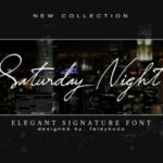 Saturday Night Font Poster 1