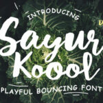 Sayur Koool Font Poster 1