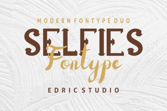 Selfies Font Poster 1