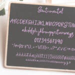 Sentimental Font Poster 8