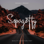 Sepagetty Font Poster 4