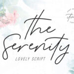 Serenity Script Font Poster 1