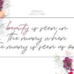 Serenity Script Font Poster 9