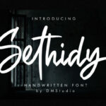 Sethidy Font Poster 1