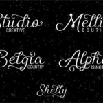 Shelly Script Font Poster 2