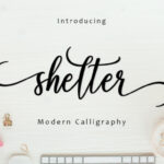 Shelter Script Font Poster 1