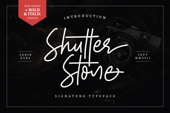 Shutter Stone Font