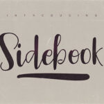 Sidebook Script Font Poster 5