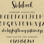 Sidebook Script Font Poster 6