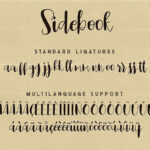 Sidebook Script Font Poster 8