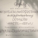 Simplicity Font Poster 7