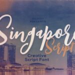 Singapore Script Font Poster 1