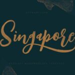 Singapore Script Font Poster 5