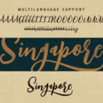 Singapore Script Font Poster 8