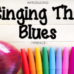 Singing the Blues Font Poster 1