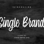 Single Brand Font Poster 1