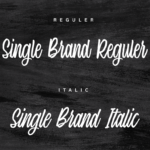 Single Brand Font Poster 6