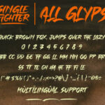 Single Fighter Font Poster 14