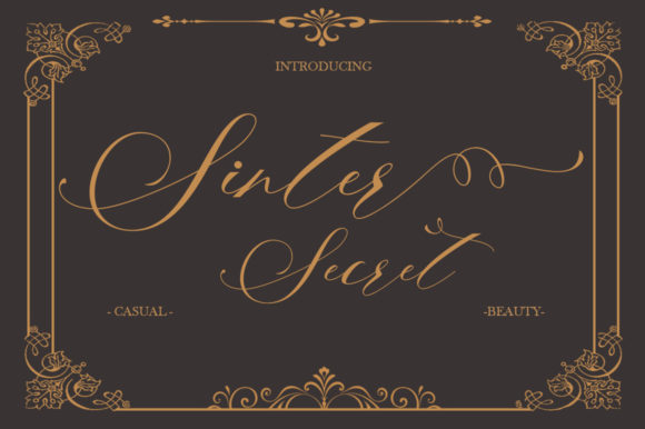 Sinter Secret Font