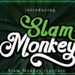 Slam Monkey Font Poster 7