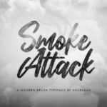 Smoke Attack Font Poster 1