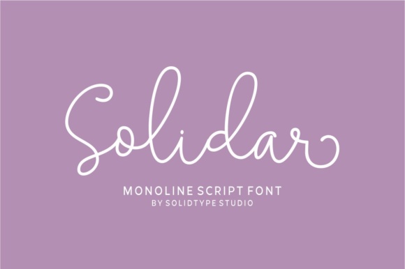 Solidar Font Poster 1