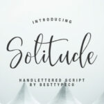 Solitude Font Poster 1