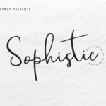 Sophistic Script Font Poster 1