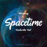 Spacetime Font Poster 1