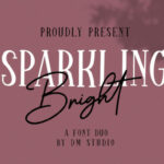 Sparkling Bright Duo Font Poster 1