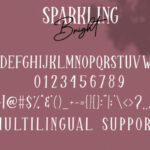 Sparkling Bright Duo Font Poster 9