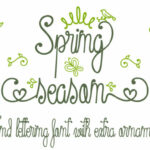 Spring Season Font Poster 1