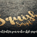 Squishy Script Font Poster 4