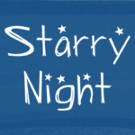 Starry Night Font Poster 1