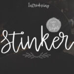 Stinker Font Poster 1