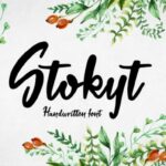 Stokyt Font Poster 1