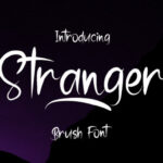 Stranger Font Poster 1