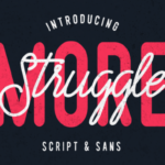 Struggle More Duo Font Poster 1