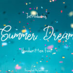 Summer Dream Font Poster 1