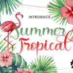 Summer Tropical Font Poster 1