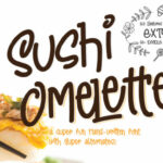 Sushi Omelette Font Poster 1