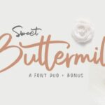 Sweet Buttermilk Duo Font Poster 1