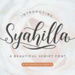 Syahilla Script Font Poster 1