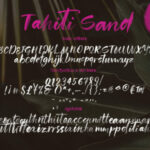 Tahiti Sand Font Poster 18