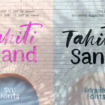 Tahiti Sand Font Poster 3